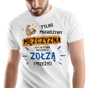 T-Shirt Męski Śmieszne Koszulka L Prezent
