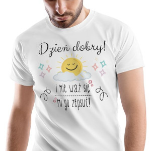 T-Shirt Męski Śmieszne Koszulka L Prezent