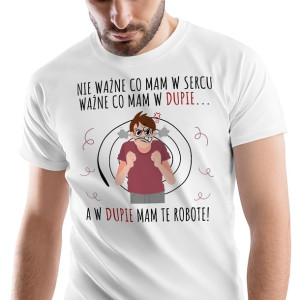 T-Shirt Męski Śmieszne Koszulka M Prezent