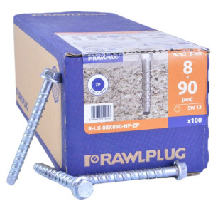 Rawlplug Wkręty Do Betonu M8 9,9x90mm R-lx 100szt