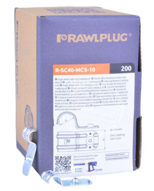 Rawlplug Pojedynczy Uchwyt Kablowy Sc40 10mm
