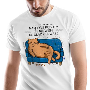 T-Shirt Męski Śmieszne Koszulka XL Prezent