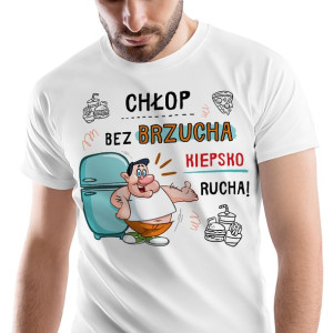 T-Shirt Męski Śmieszne Koszulka XXL Prezent