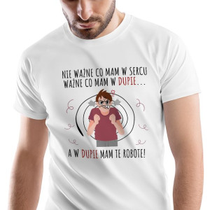 T-Shirt Męski Śmieszny Zabawny na Urodziny XL