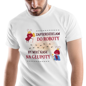 T-Shirt Męski Śmieszny Zabawny na Urodziny XL