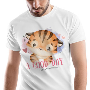 T-Shirt Męski Tygryski Tygrys Koszulka L Prezent