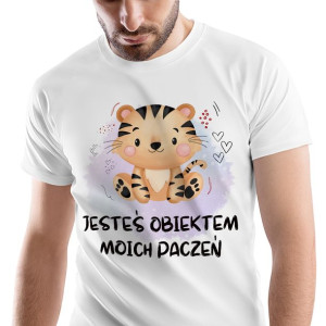 T-Shirt Męski Tygryski Tygrys Koszulka L Prezent