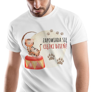 T-Shirt Męski Tygryski Tygrys Koszulka S Prezent