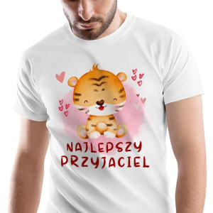 T-Shirt Męski Tygryski Tygrys Koszulka XL Prezent