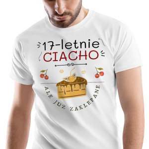 T-Shirt Męski Urodziny 17 17te 17-te L Prezent