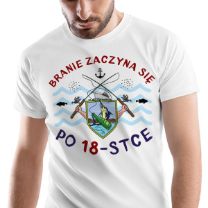 T-Shirt Męski Urodziny 18 18te 18-te M na Prezent