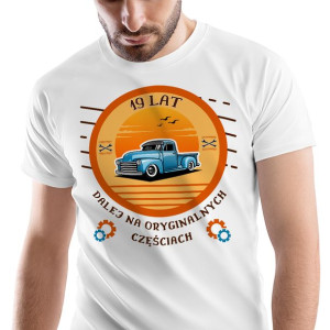 T-Shirt Męski Urodziny 19 19te 19-te L Prezent