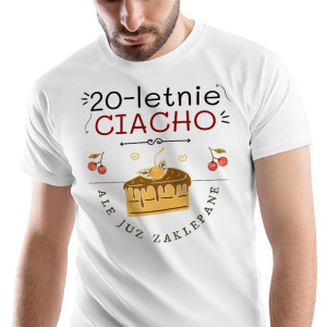T-Shirt Męski Urodziny 20 20te 20-te L Prezent
