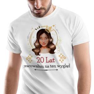 T-Shirt Męski Urodziny 20 20te 20-te M na Prezent