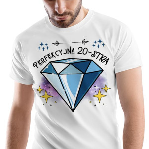 T-Shirt Męski Urodziny 20 20te 20-te S Prezent