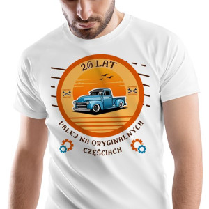T-Shirt Męski Urodziny 20 20te 20-te S Prezent