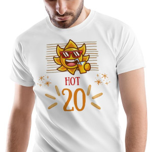 T-Shirt Męski Urodziny 20 20te 20-te S Prezent