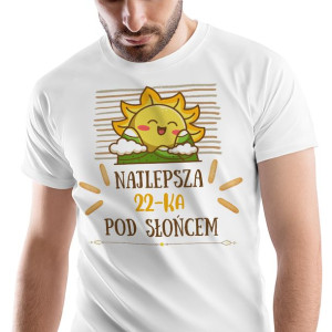 T-Shirt Męski Urodziny 22 22te 22-te M na Prezent
