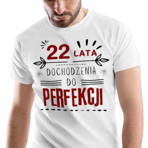 T-Shirt Męski Urodziny 22 22te 22-te S Prezent