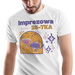 T-Shirt Męski Urodziny 25 25te 25-te S Prezent