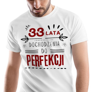 T-Shirt Męski Urodziny 33 33cie 33-cie na M