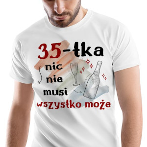 T-Shirt Męski Urodziny 35 35te 35-te XXL Prezent