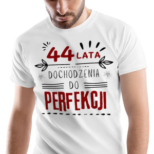T-Shirt Męski Urodziny 44 44te 44-te L Prezent