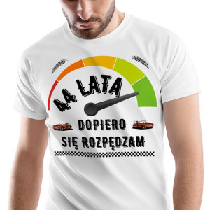 T-Shirt Męski Urodziny 44 44te 44-te XXL Prezent