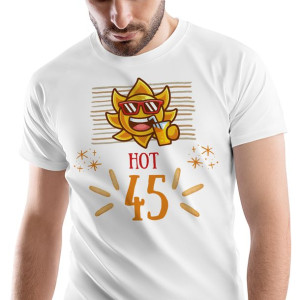 T-Shirt Męski Urodziny 45 45te 45-te M na Prezent