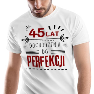 T-Shirt Męski Urodziny 45 45te 45-te S Prezent