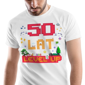 T-Shirt Męski Urodziny 50 50te 50-te XL na Prezent