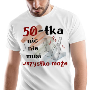 T-Shirt Męski Urodziny 50 50te 50-te XL na Prezent