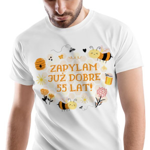 T-Shirt Męski Urodziny 55 55te 55-te XXL Prezent