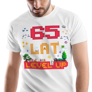 T-Shirt Męski Urodziny 65 65te 65-te S Prezent