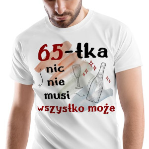 T-Shirt Męski Urodziny 65 65te 65-te S Prezent