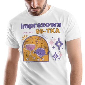 T-Shirt Męski Urodziny 66 66te 66-te XXL Prezent