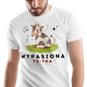 T-Shirt Męski Urodziny 75 75te 75-te M na Prezent