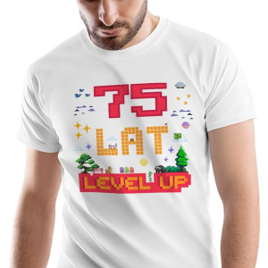 T-Shirt Męski Urodziny 75 75te 75-te S Prezent