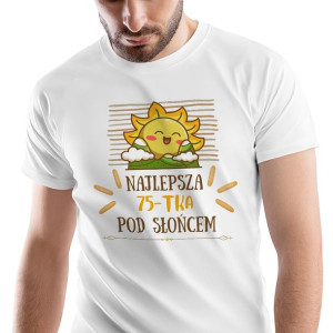 T-Shirt Męski Urodziny 75 75te 75-te S Prezent