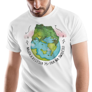 T-Shirt Męski Urodziny 75 75te 75-te XXL Prezent