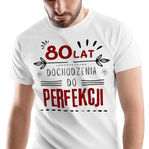 T-Shirt Męski Urodziny 80 80te 80-te M na Prezent