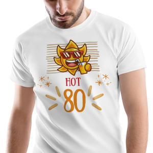 T-Shirt Męski Urodziny 80 80te 80-te XL na Prezent