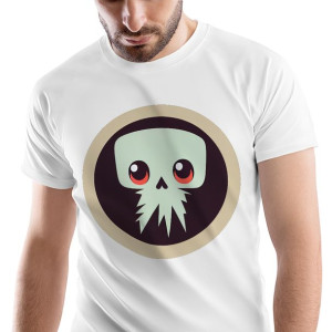 T-Shirt Męski Zombie Monster straszny na M Prezent