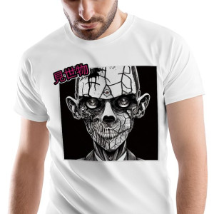 T-Shirt Męski Zombie Monster straszny na M Prezent