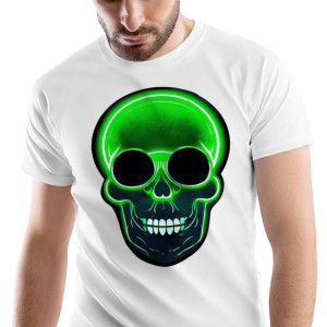 T-Shirt Męski Zombie Monster straszny na M Prezent