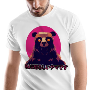 T-Shirt Męski Zombie Monster straszny na S Prezent