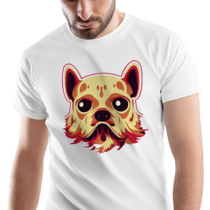 T-Shirt Męski Zombie Monster straszny na S Prezent