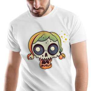 T-Shirt Męski Zombie Monster straszny na XL