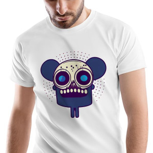 T-Shirt Męski Zombie Monster straszny na XL