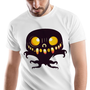 T-Shirt Męski Zombie Monster straszny na XL
